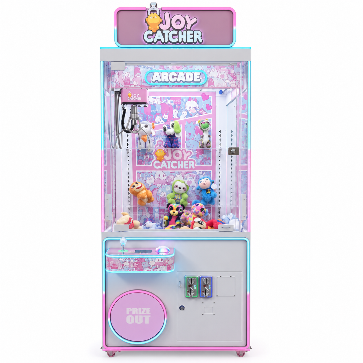 Matsuri Gaming Machine バカラシューター Pink Joy Catcher 31-inch Claw Machine – CandyMachines.com