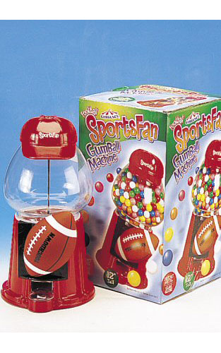 Sports Fan Gumball Machine Football