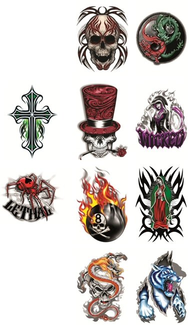 Ultra Ice Vending Tattoos - Vending Machine Refills Ultra Ice Vending Tattoos - Vending Machine Refills