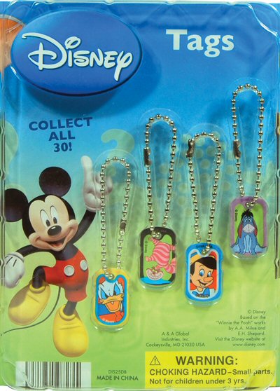 Disney Tags Vending Capsules 250 ct