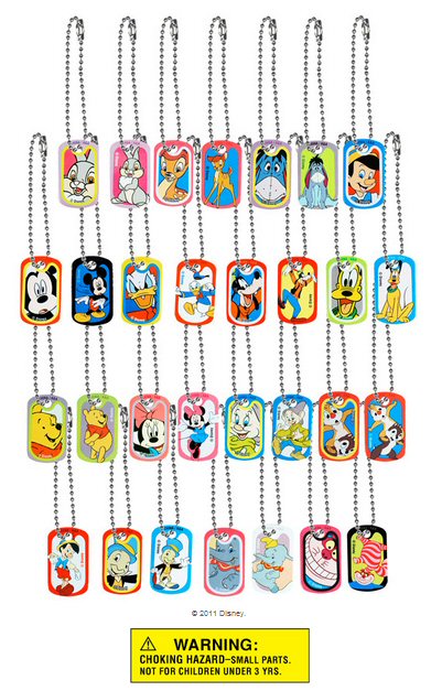 Disney Tags Vending Capsules