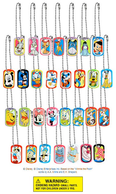 Disney Tags Vending Capsules