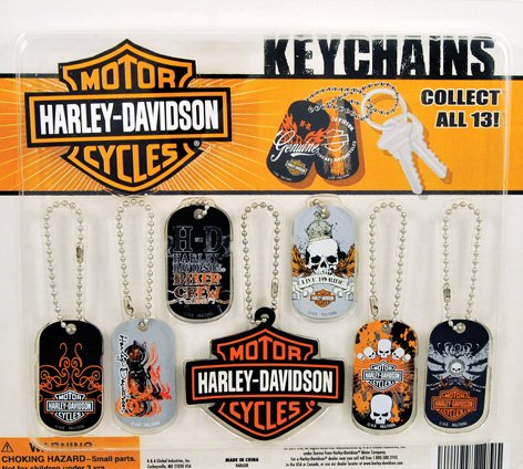 Harley Davidson Stickers on Harley Davidson Keychains Vending Capsules 250 Ct