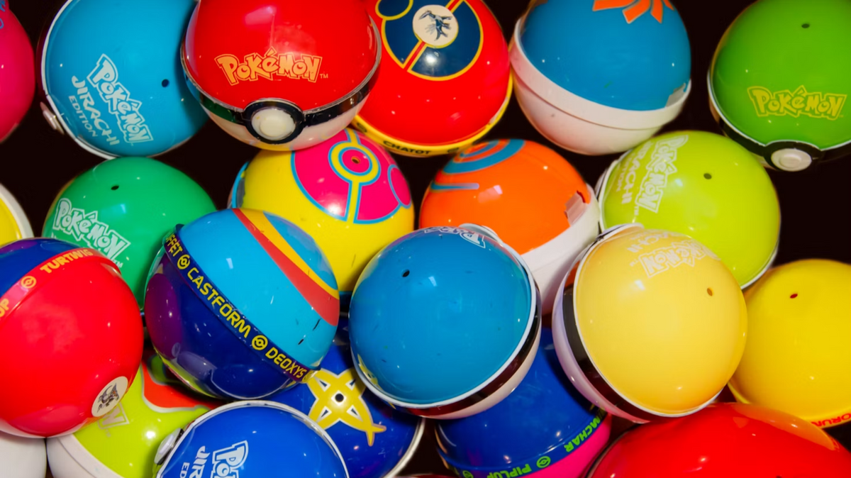 Pokémon capsules for vending machine products