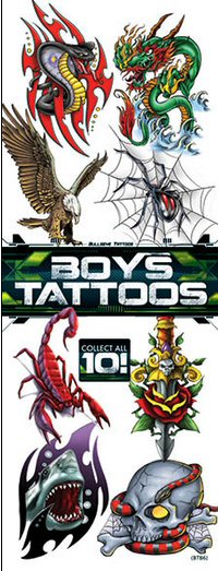 Refill Your Sticker/Tattoo Machines With Bullseye Boys Vending Tattoos!
