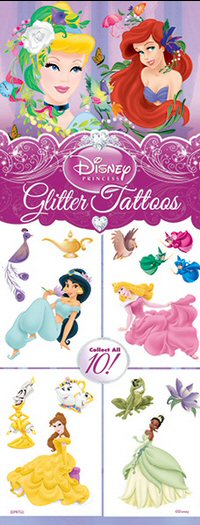 Disney Princess Glitter Vending Tattoos Now Available!