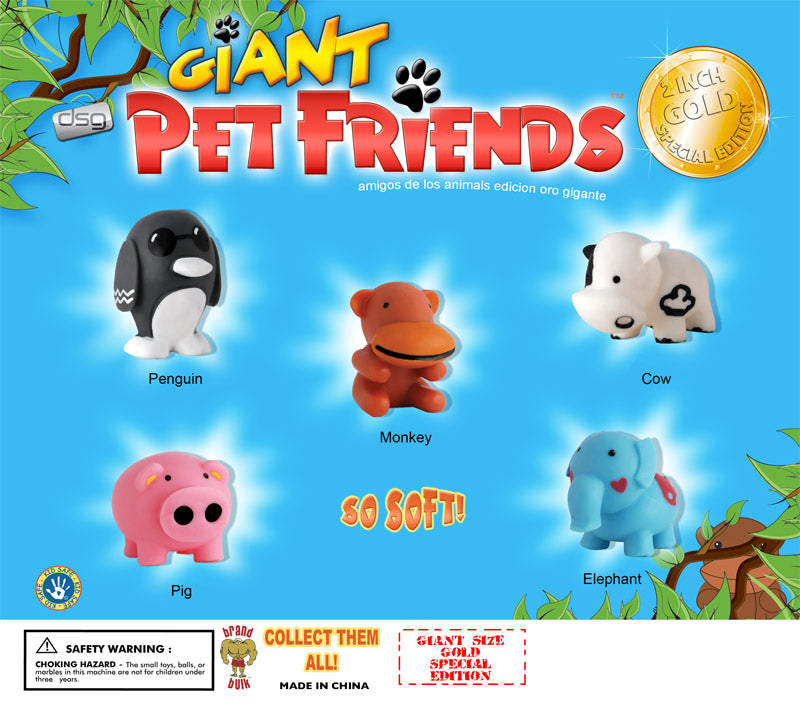 Sqwishland Pet Friends Giant Vending Capsules