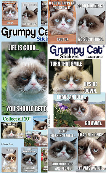 Grumpy Cat Vending Stickers!