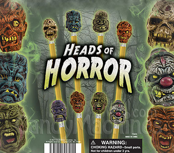 Get your Heads of Horror Terror Toppers Vending Capsules Here!