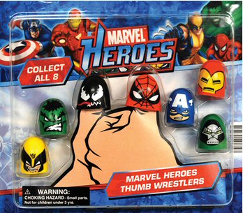 Buy Marvel Heroes Thumb Wrestlers Vending Capsules!