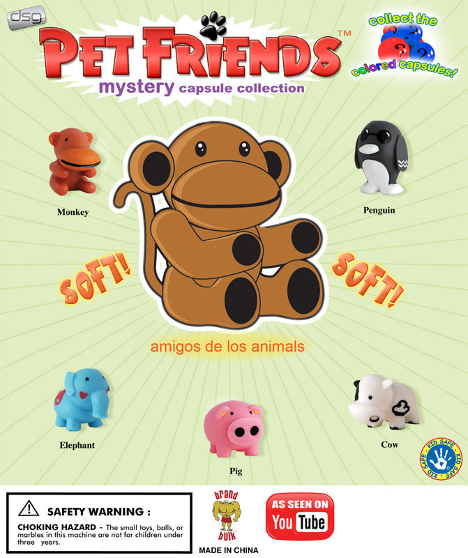 Sqwishland Pet Friends Vending Capsules