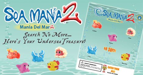 Sqwishland Sea Mania 2 Vending Capsules