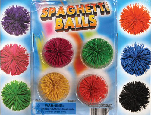 A toy for kids and pets – Spaghetti Balls Vending Capsules
