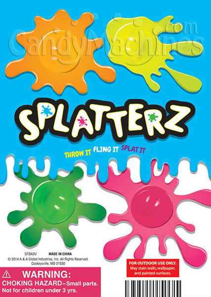 Splatters 1 inch and 2 inch Vending Capsules Available Now!