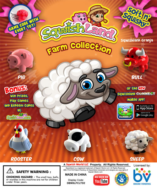 Barnyard Sqwishland Vending Capsules!