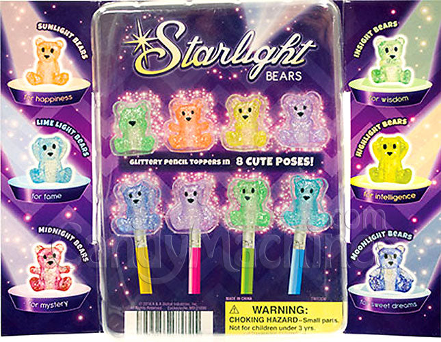 Fill your Machine with Starlight Bears Pencil Toppers!