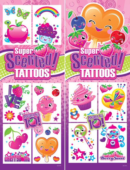 Super Scented Temporary Tattoos For Sale!