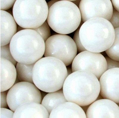 Small Shimmer White Gumballs