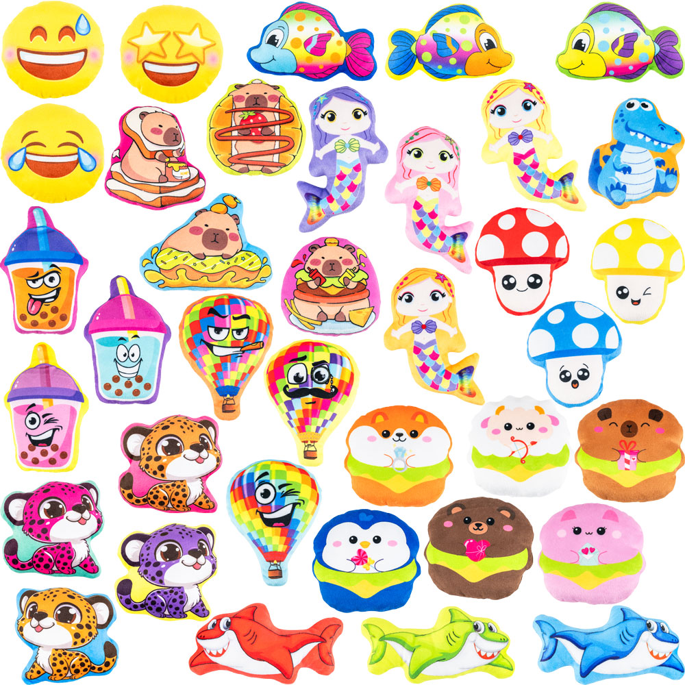Plush Printed Assorted 4 - 5 inch Mix (450 ct)