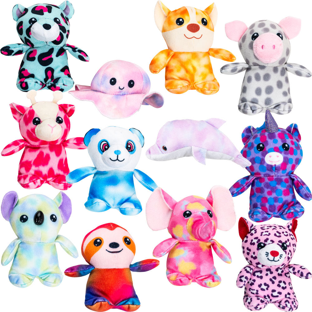 Mini Plush Animal Assortment (3in -3.5in) 12 ct