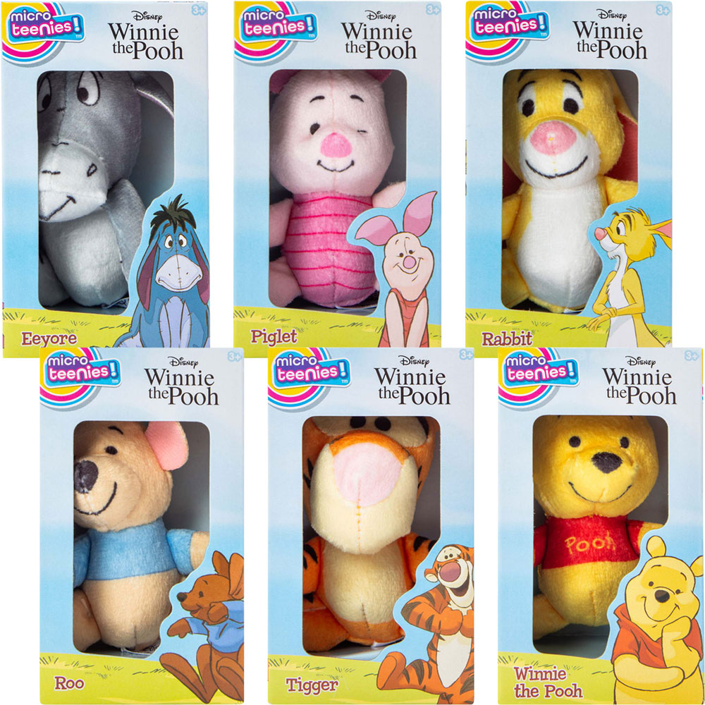 Micro Teenies Disney? Pooh Assorted Boxed Plush 2.5 in (18 ct)