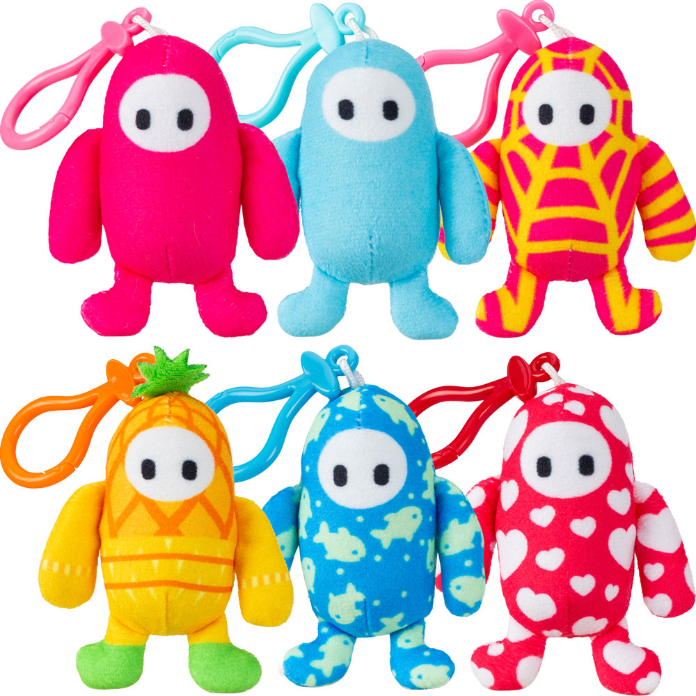Micro Teenies Fall Guys Assorted Keychain Plush (2.5 in) 36ct