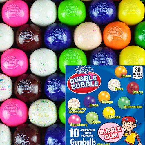 Assorted 10 Color Mix Gumballs (1 inch) 850 ct