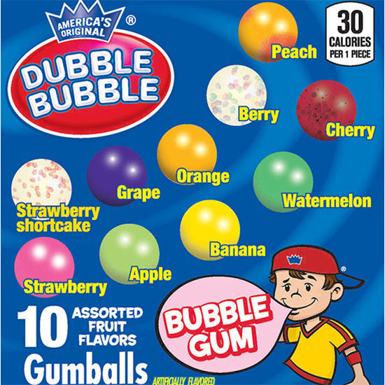 Assorted 10 Color Mix Gumballs (1 inch) 850 ct