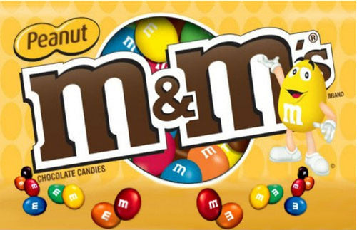 Peanut M&M's Vending Machine Label