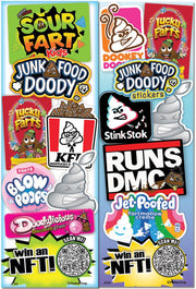Doody Junk Foody Vending Stickers (300 ct)