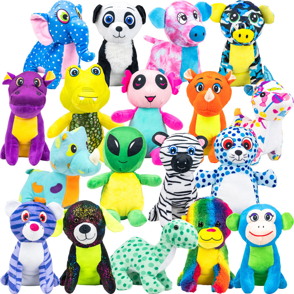 Small Medium Generic Plush #57 Mix (108 ct) 8-9 inch