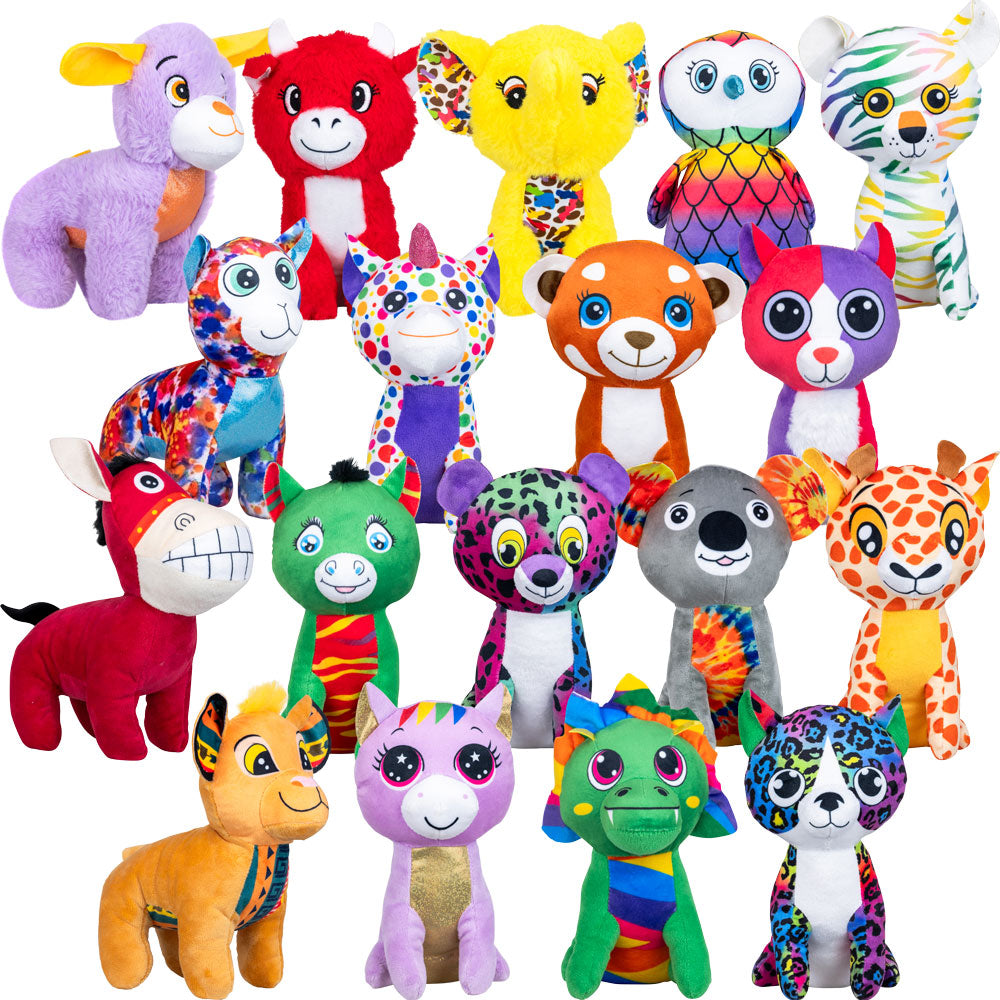 Medium Generic Plush #72 Mix (8-9 inch) 108 ct