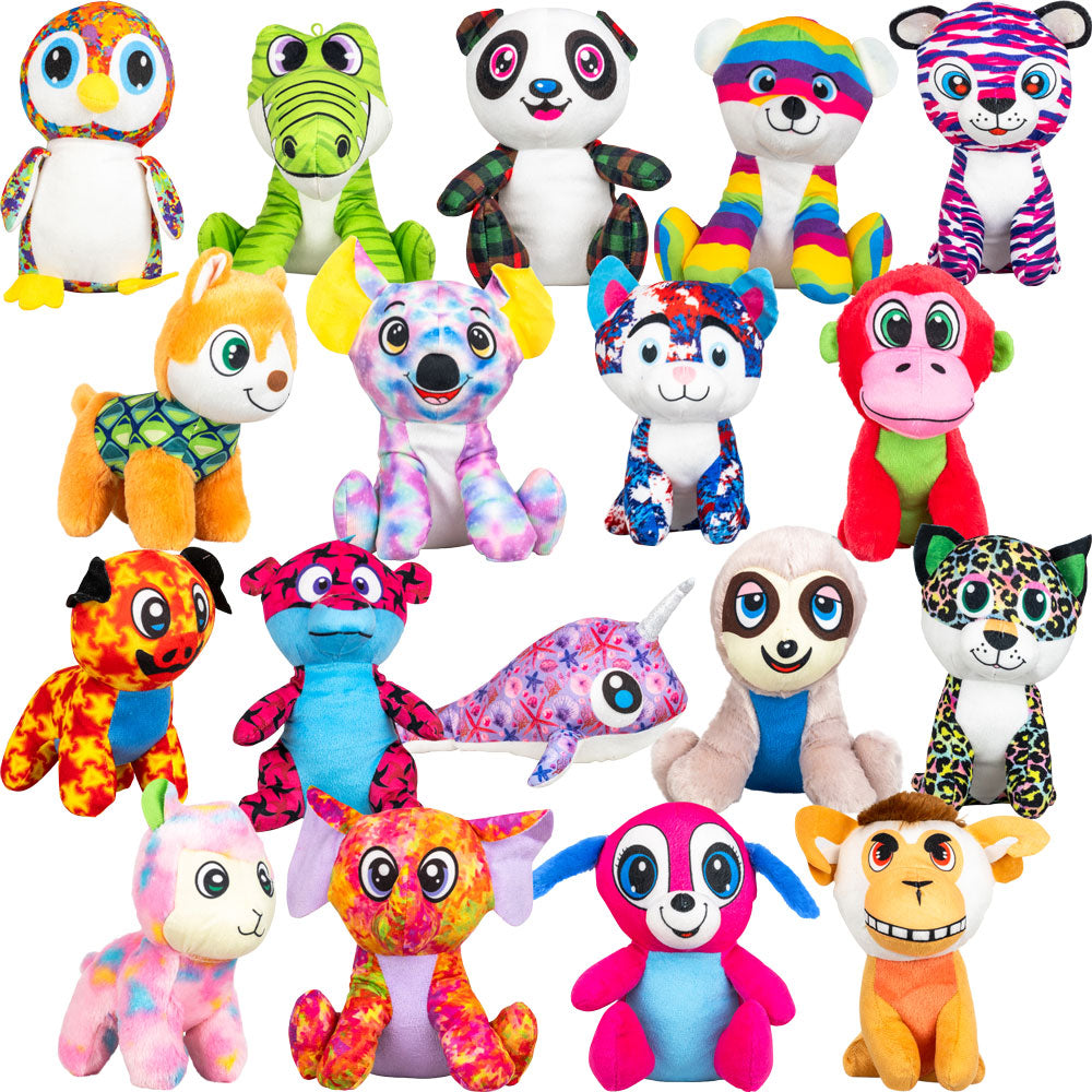 Medium Generic Plush #73 Mix (8-9 inch) 108 ct