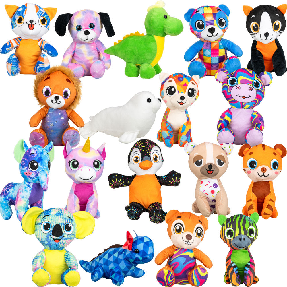 Medium Generic Plush #74 Mix (8-9 inch) 108 ct