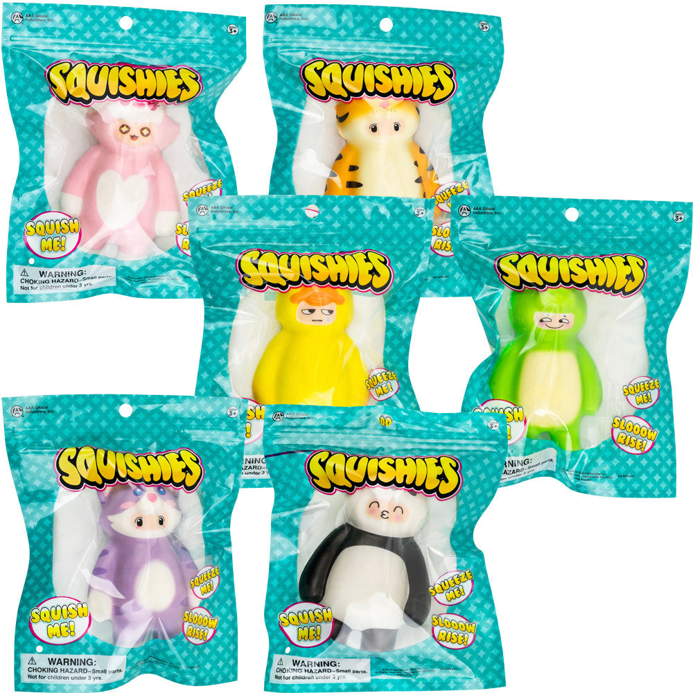 Squishy Slow Rise Foam Mix Bagged (144 ct) 4in-6in