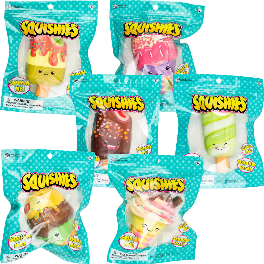 Squishy Slow Rise Foam Mix Bagged (144 ct) 4in-6in