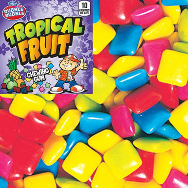 Dubble Bubble Tropical Fruit Chiclet Gum