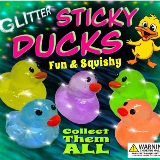 Glitter Sticky Ducks Vending Capsules (2-inch) 250 ct