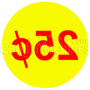 25 Cent Coin Vending Machine Decal Inside