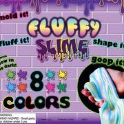 Fluffy Slime Vending Capsules (2-inch) 250 ct