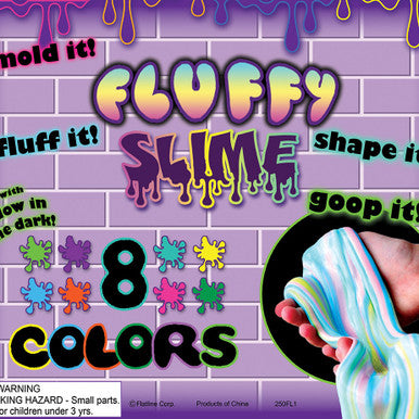 Fluffy Slime Vending Capsules (2-inch) 250 ct