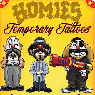 Homies® Clown Tattoos in Folders (300pcs)