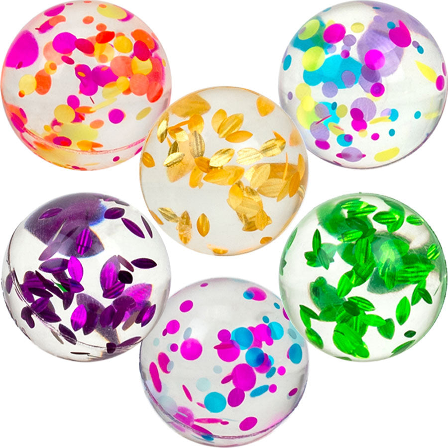 Confetti 27mm Vending Bouncy Balls