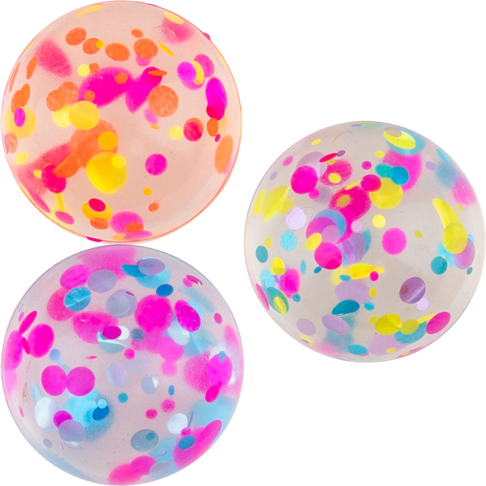 Confetti 27mm Vending Bouncy Balls