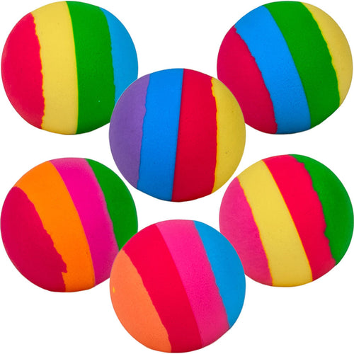 4 Color Rainbow 45mm High Bounce Balls (50 ct)