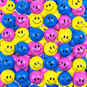 Smiley Face 32mm Bouncy Balls (100 ct)