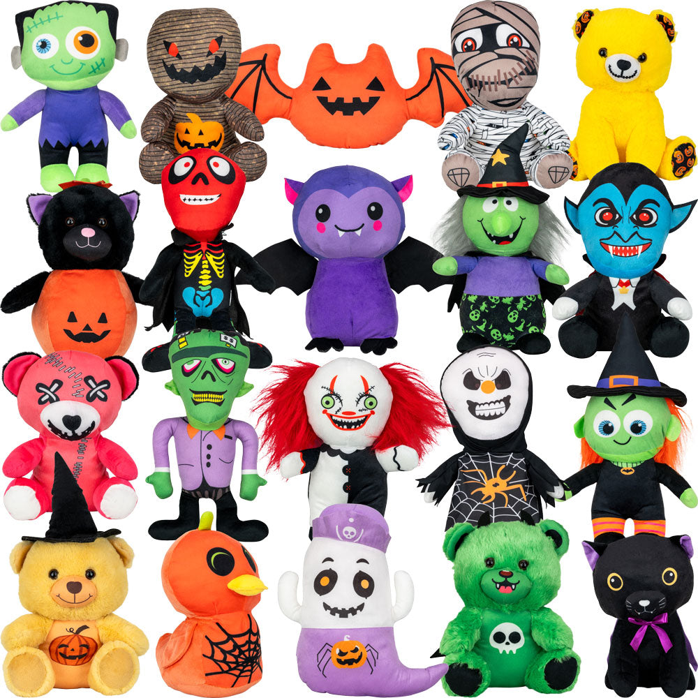 Jumbo Generic Halloween Plush Mix #7 (40 ct) 12in - 15in
