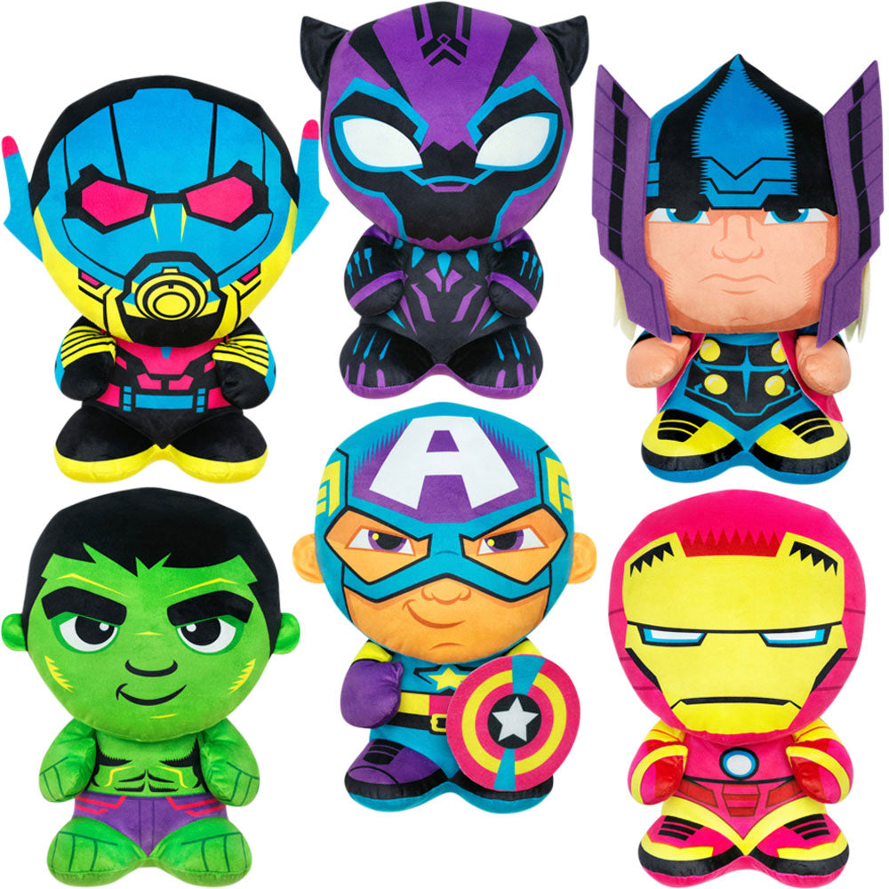 Neon Avengers Licensed Plush Mix (7 inch) 24 ct