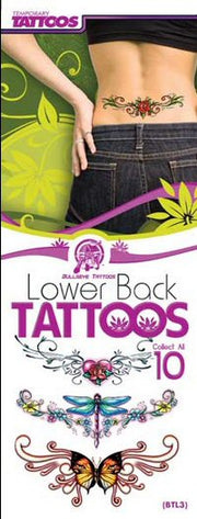 Lower Back Temporary Tattoos (300 ct)