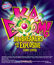 Kaboom Yellow Speckled Candy Center Jawbreakers (850 ct) 1 inch